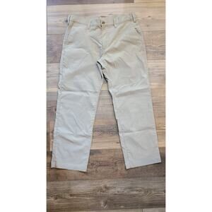 Eddie Bauer Chino Pants Mens 36x30 Nylon Stretch Khaki Slant Pocket